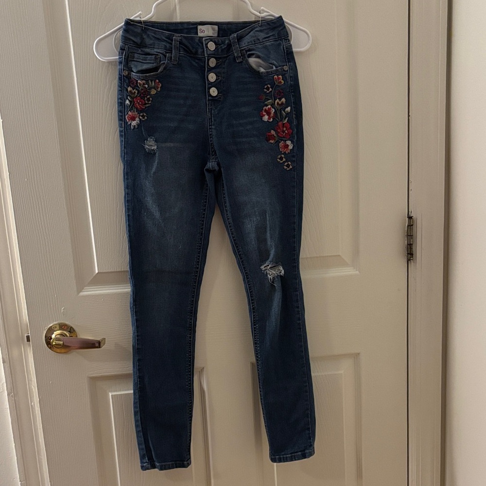 SO Kids Dark Blue Skinny Jeans Sz 12